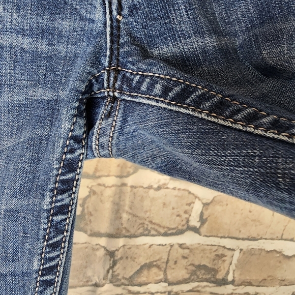 Miss Me JP6053B Low Rise Boot Cut Sequin Embellished Flap Pocket Jeans Size 28 - Picture 10 of 16